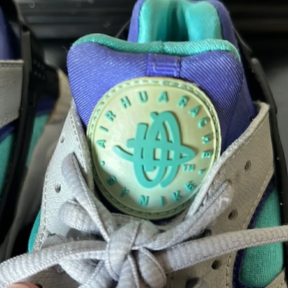 Nike Air Huarache Gray/aqua [634835-008] Women Sneakers